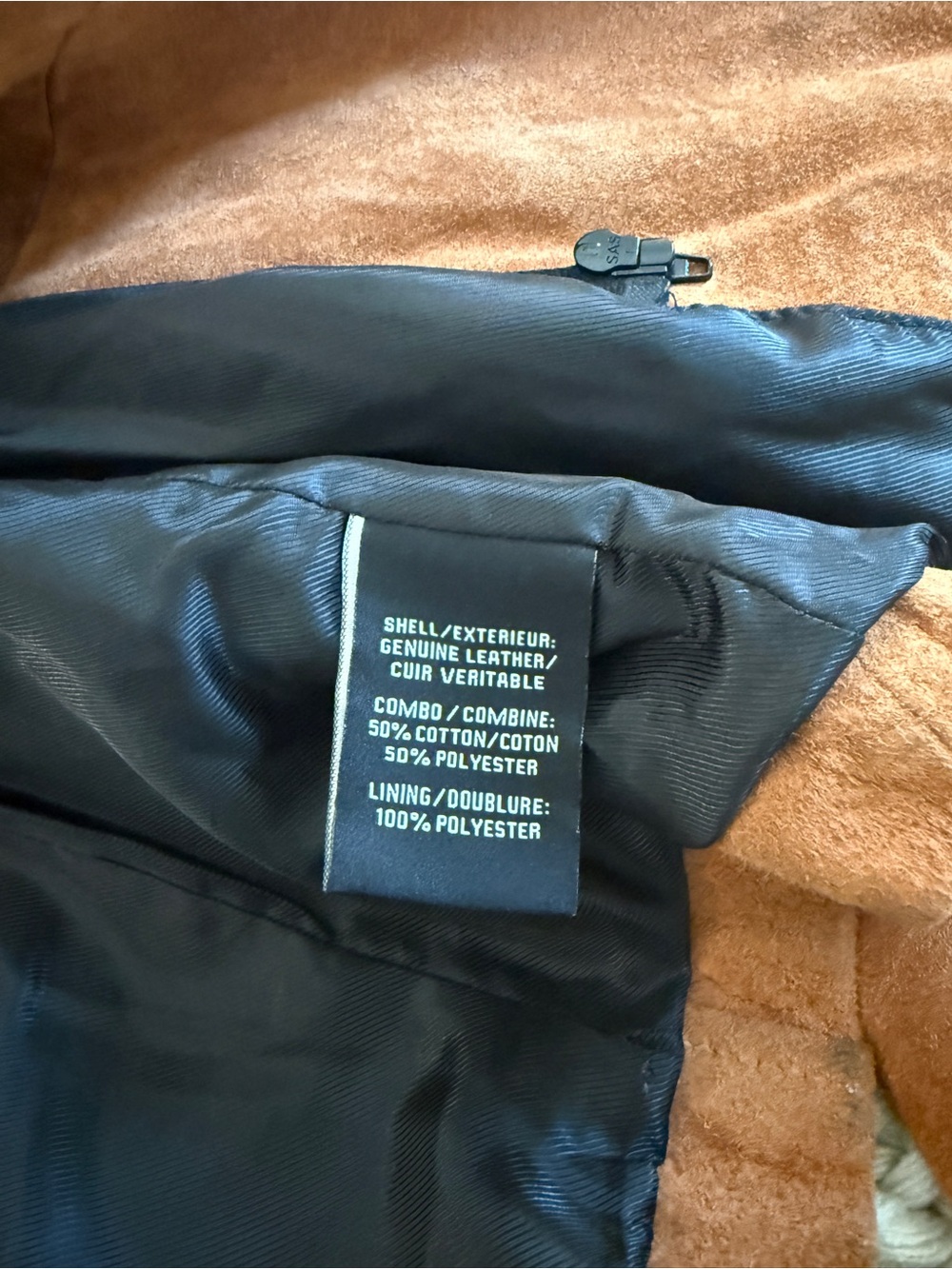 7 For All Mankind Rust Brown Suede Moto Jacket - Picture 4 of 4